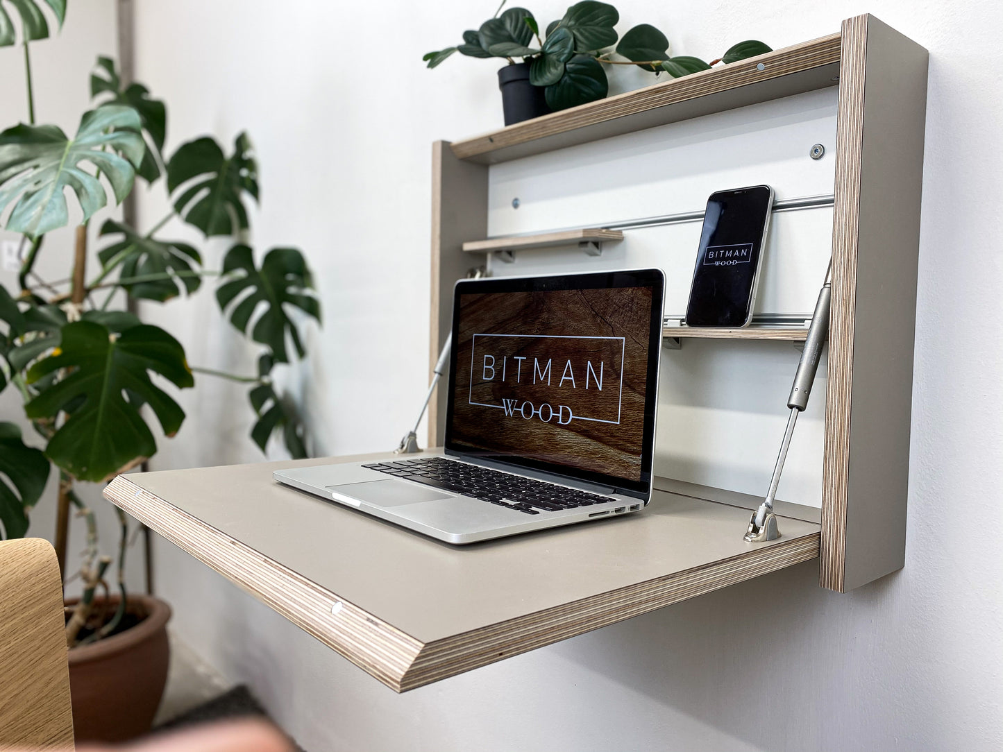 SMALL FOLDING DESK• Stone Grey U727
