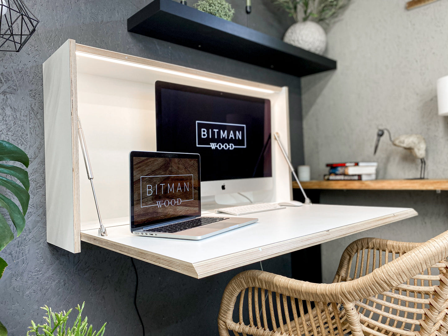LARGE OFFICE DESK• Premium White