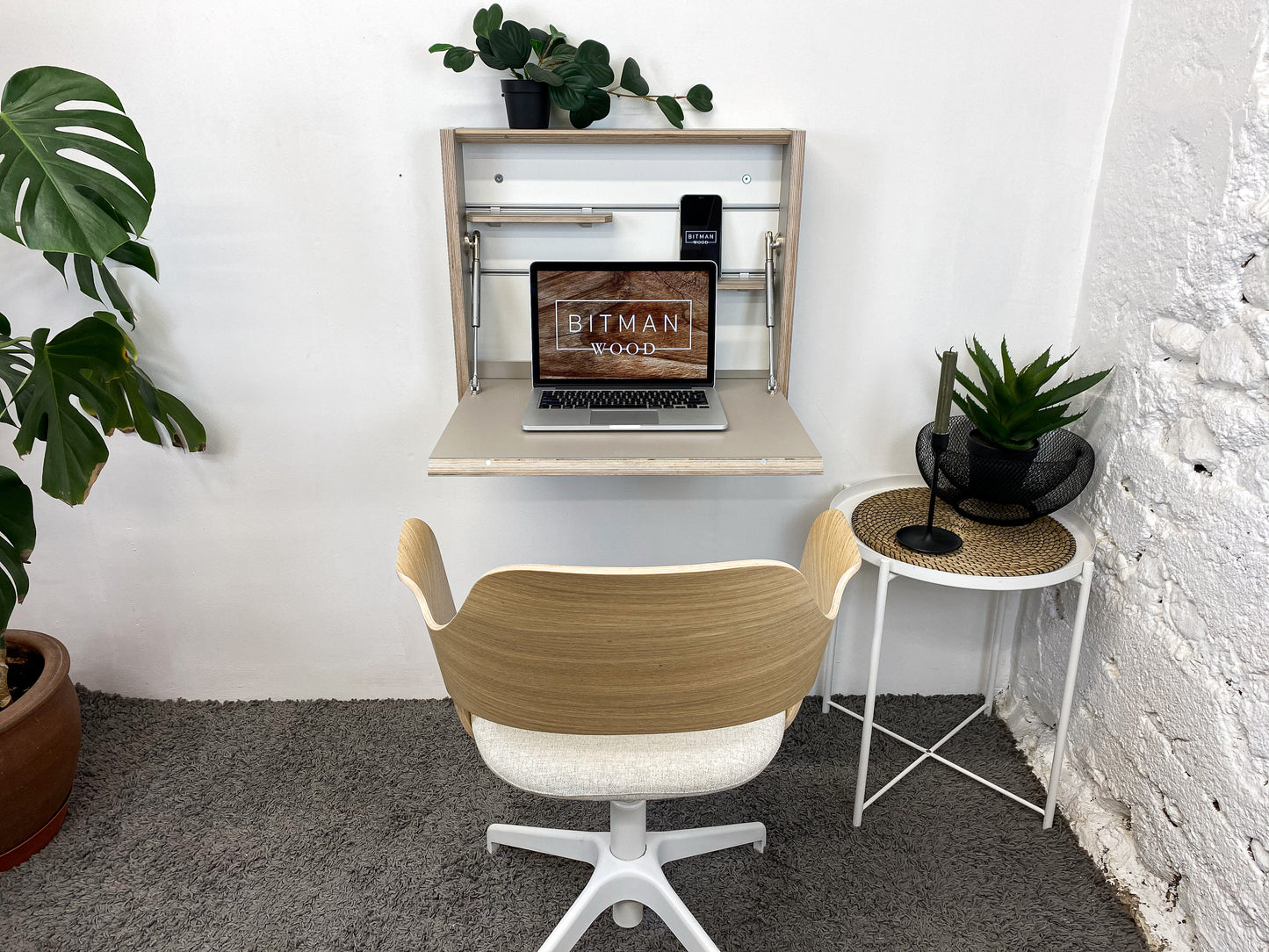 SMALL FOLDING DESK• Stone Grey U727