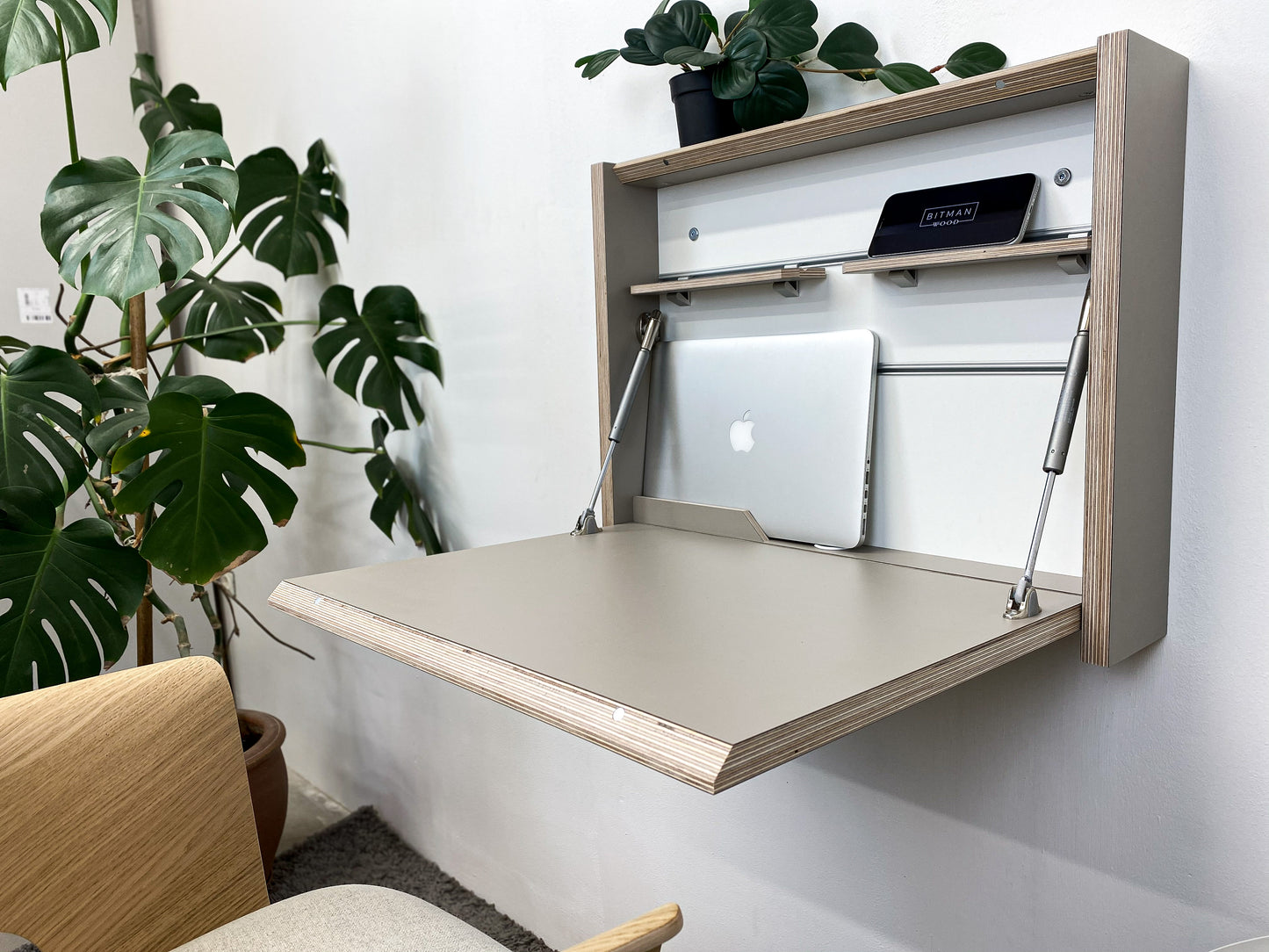 SMALL FOLDING DESK• Stone Grey U727