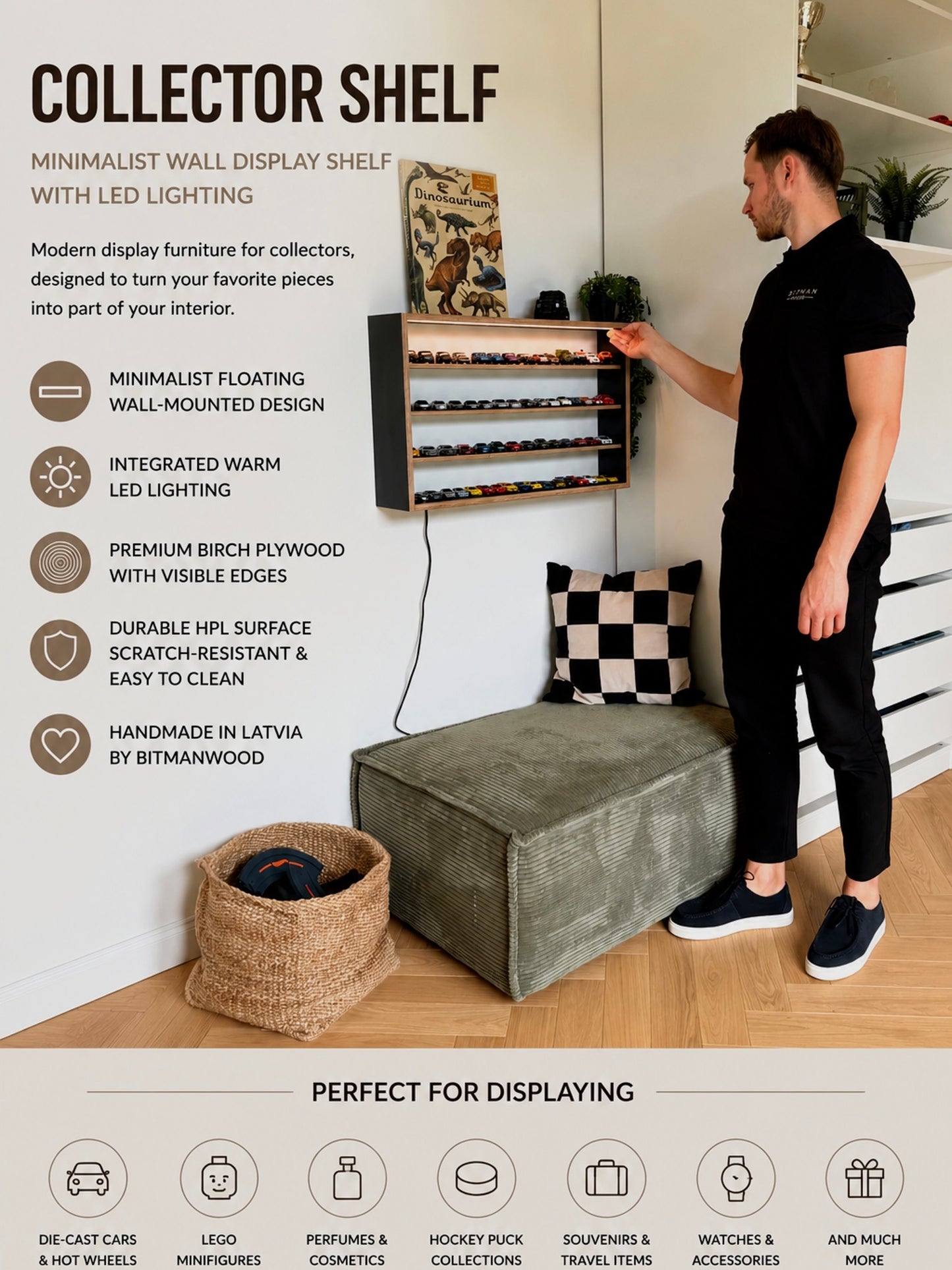 COLLECTOR SHELF• Black