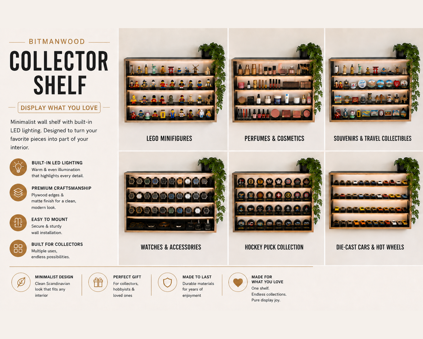 COLLECTOR SHELF• Black