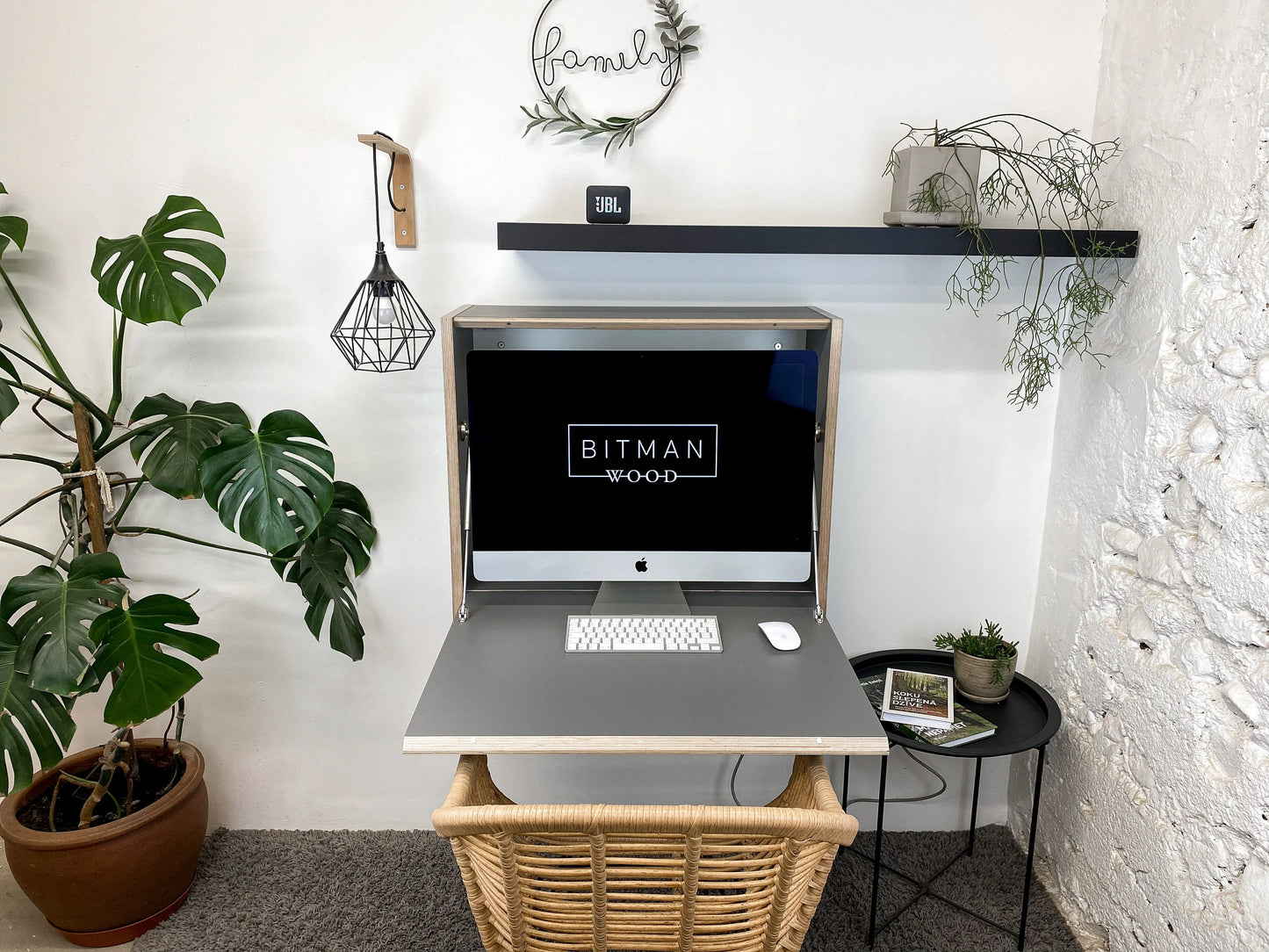 27” MONITOR DESK• Onyx Grey