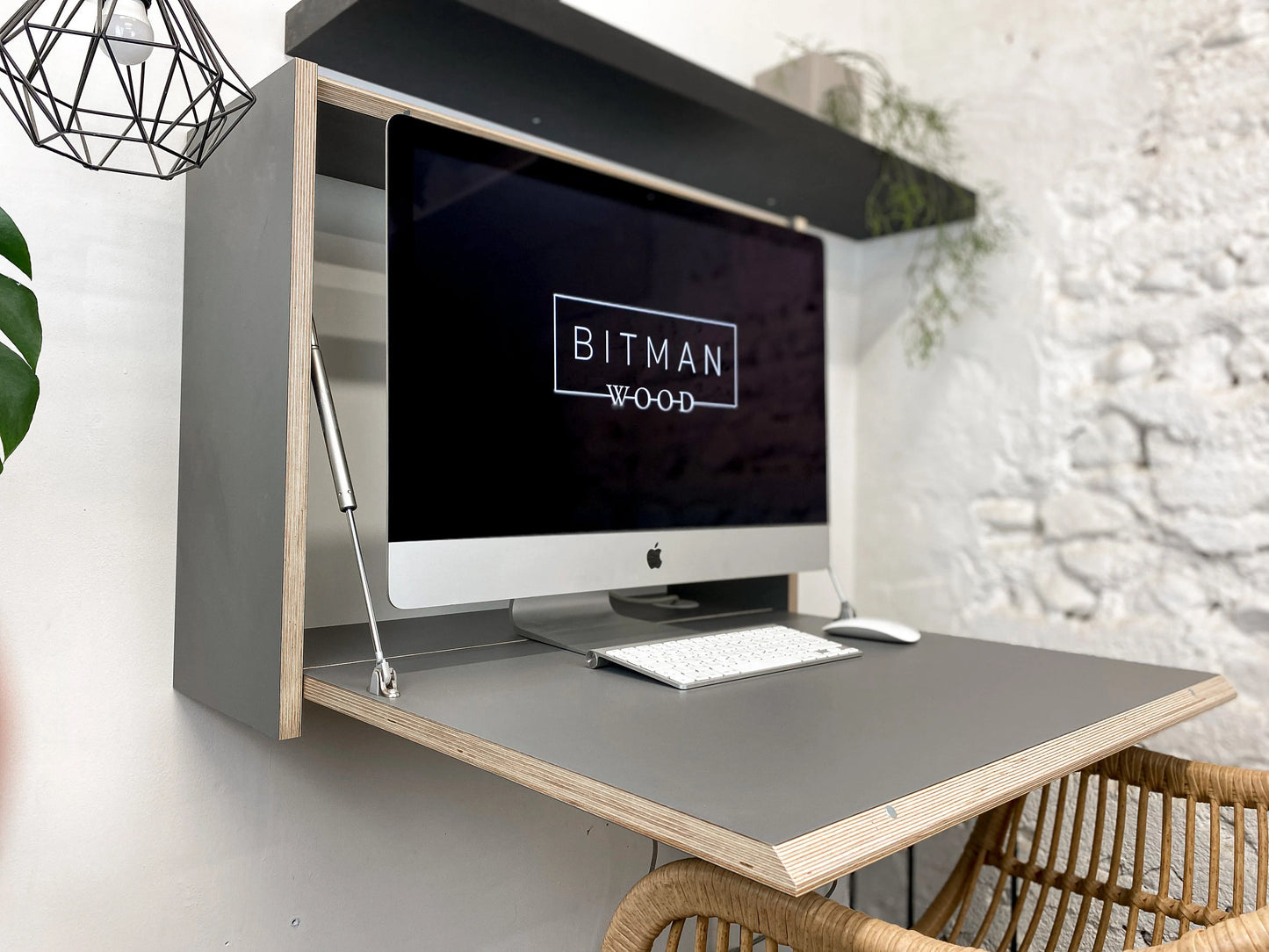 27” MONITOR DESK• Onyx Grey