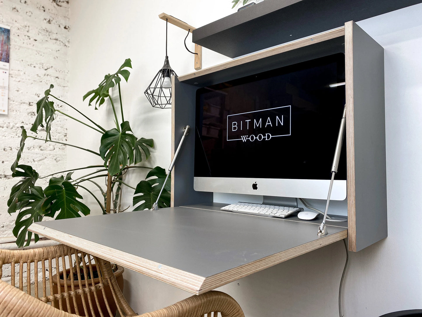 27” MONITOR DESK• Onyx Grey