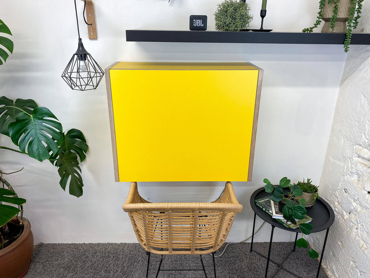 27” MONITOR DESK• Curry Yellow