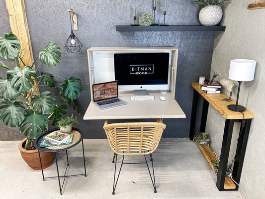 LARGE OFFICE DESK• Stone Grey