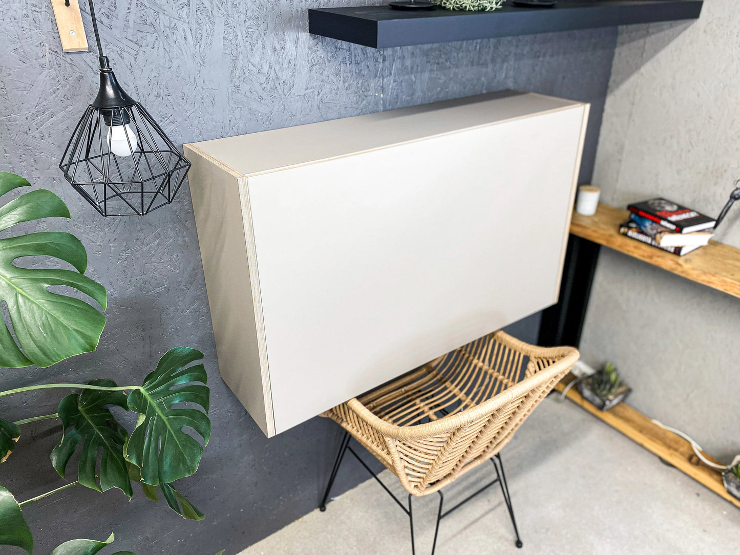 LARGE OFFICE DESK• Stone Grey