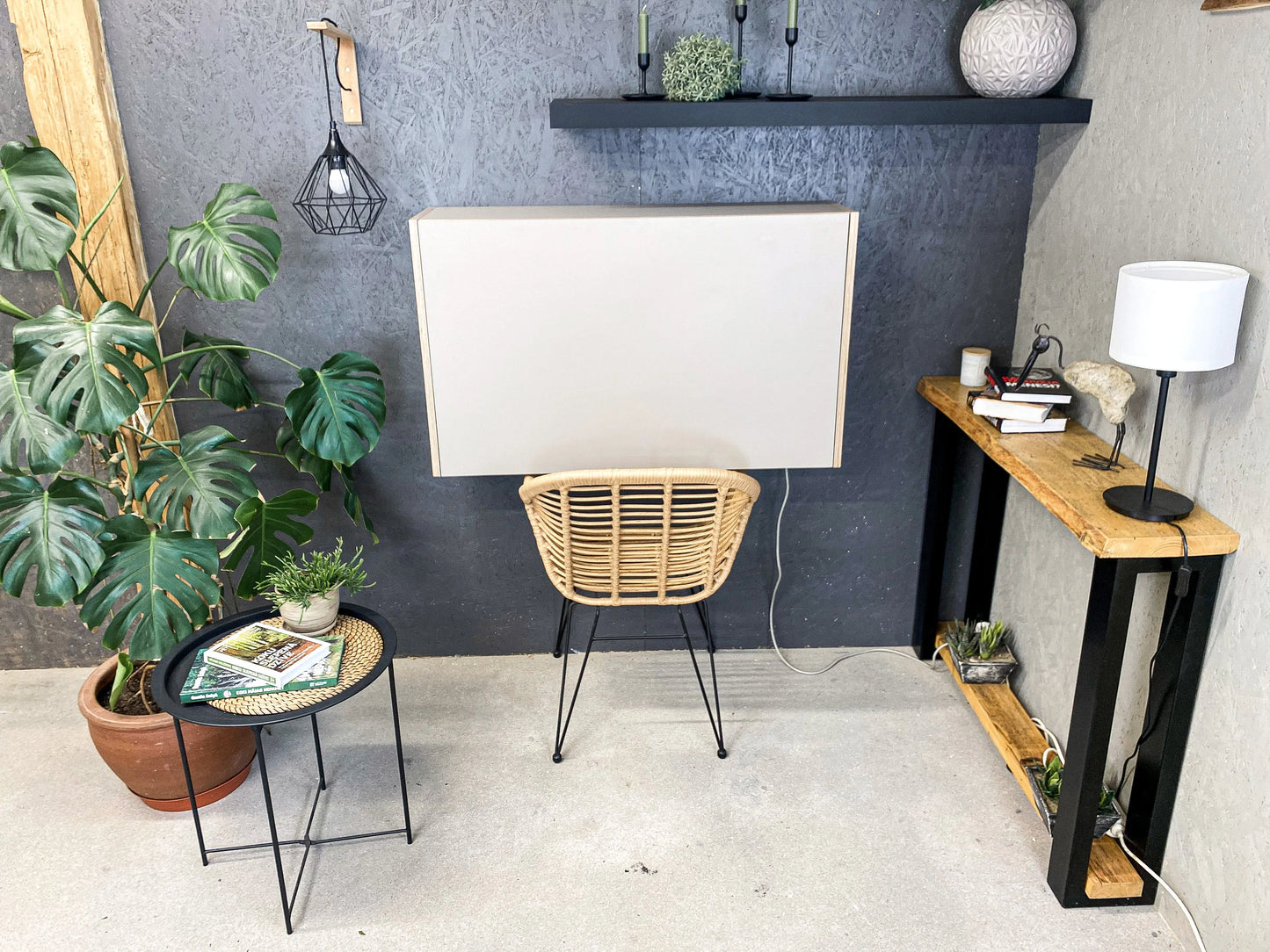LARGE OFFICE DESK• Stone Grey