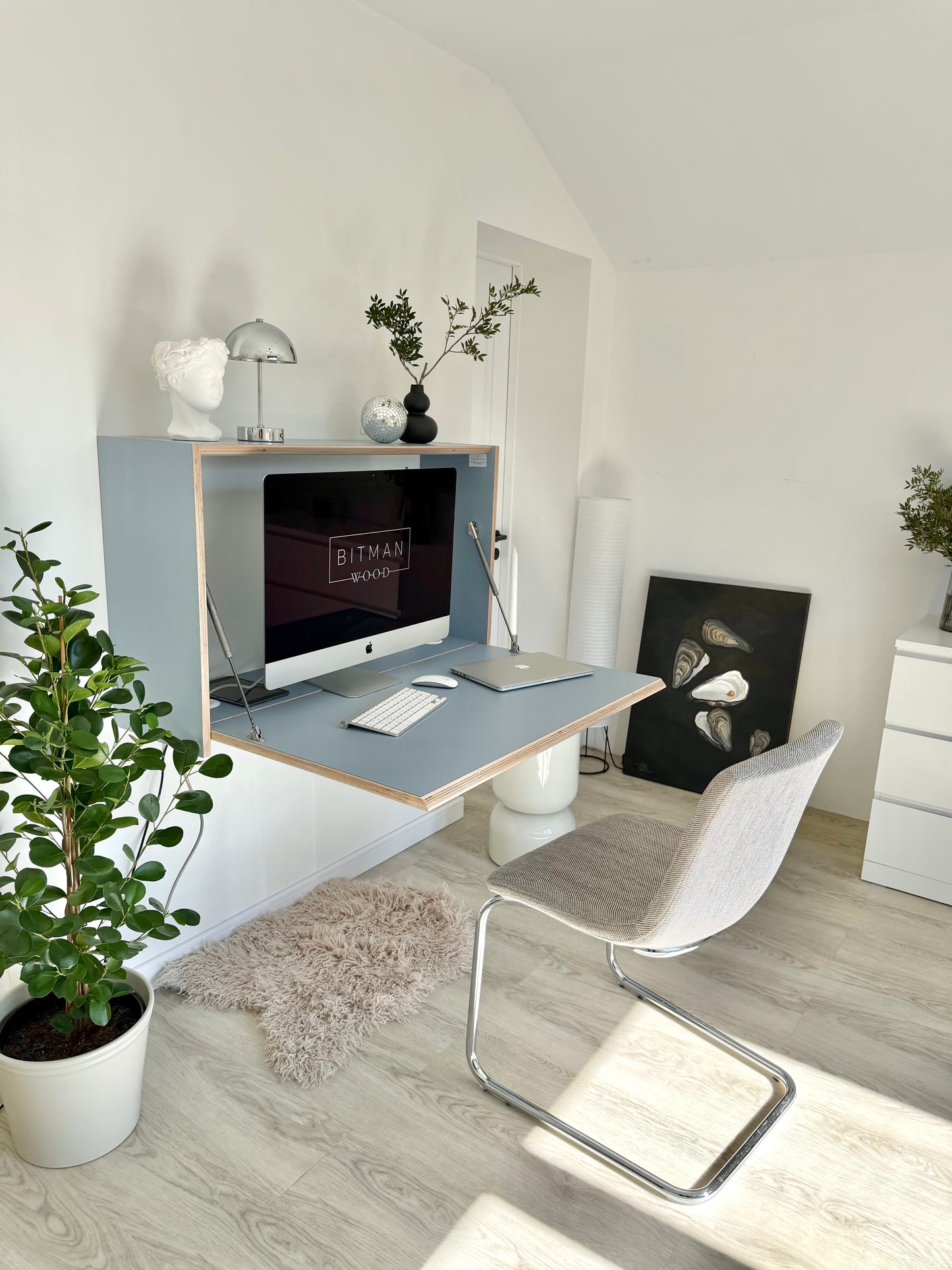 LARGE OFFICE DESK• Denim Blue