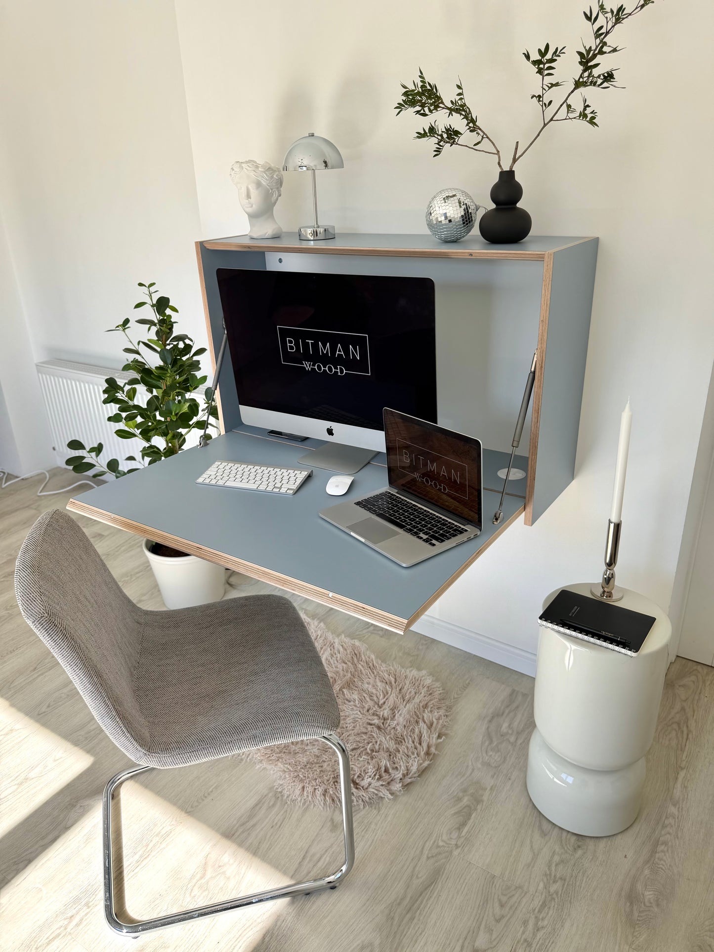 LARGE OFFICE DESK• Denim Blue