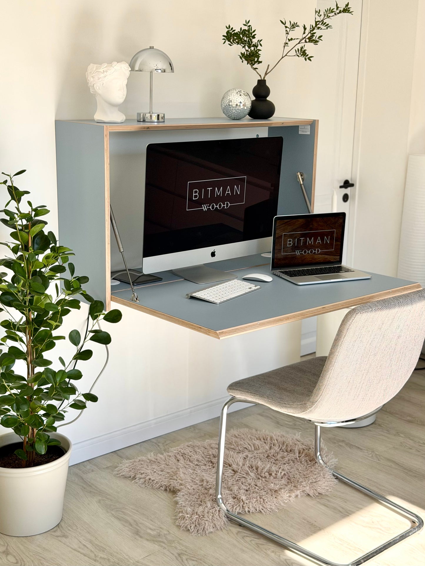 LARGE OFFICE DESK• Denim Blue