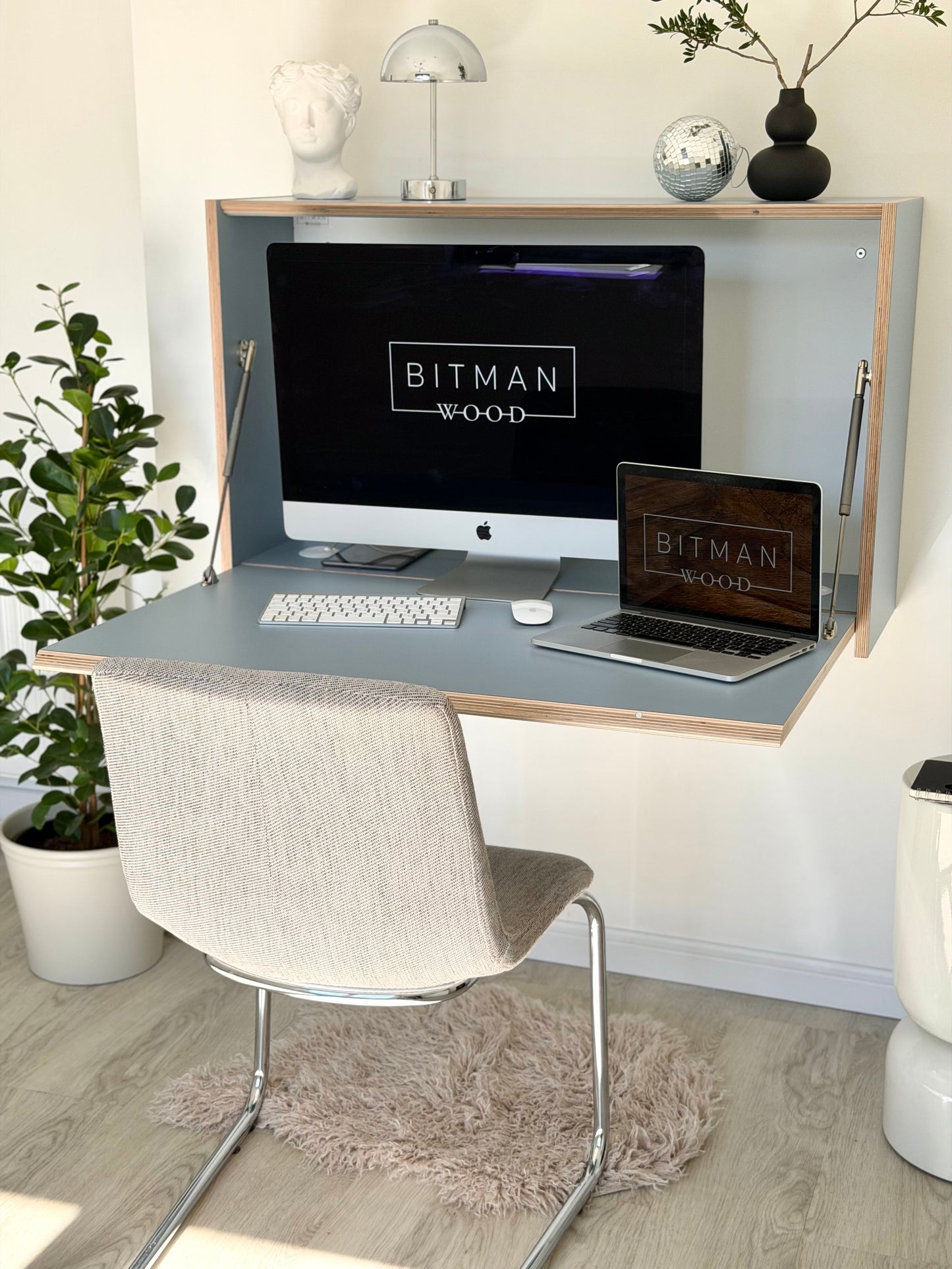 LARGE OFFICE DESK• Denim Blue