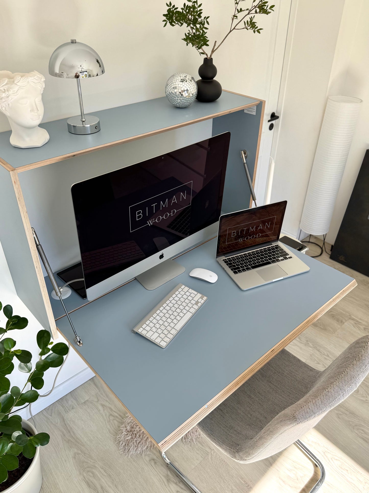 LARGE OFFICE DESK• Denim Blue