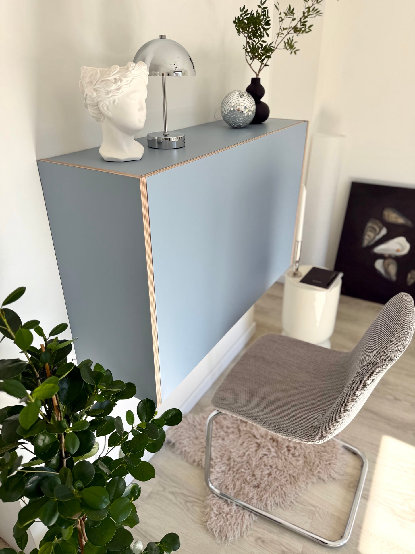 LARGE OFFICE DESK• Denim Blue